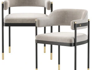 Laskasas Dale Dining Chair 3D Model