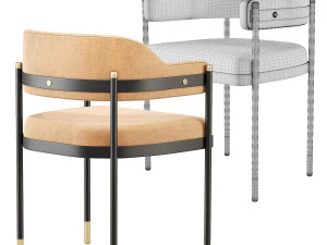 Laskasas Dale Dining Chair 3D Model
