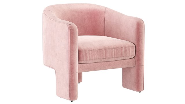 Fairfax sculptural Chair CoCo Republic 3D Модель .c4d .max .obj .3ds .fbx .stl .blend 