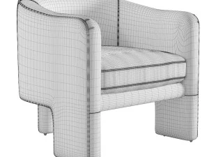 Fairfax sculptural Chair CoCo Republic 3D Model