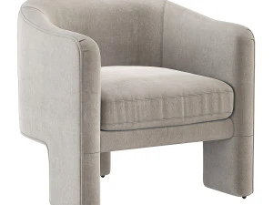 Fairfax sculptural Chair CoCo Republic 3D Model