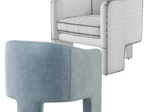 Fairfax sculptural Chair CoCo Republic 3D Model