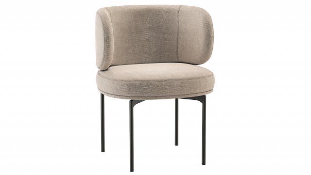 Akiko Dining Chair Gallotti and Radice Modelo 3D .c4d .max .obj .3ds .fbx .stl .blend 