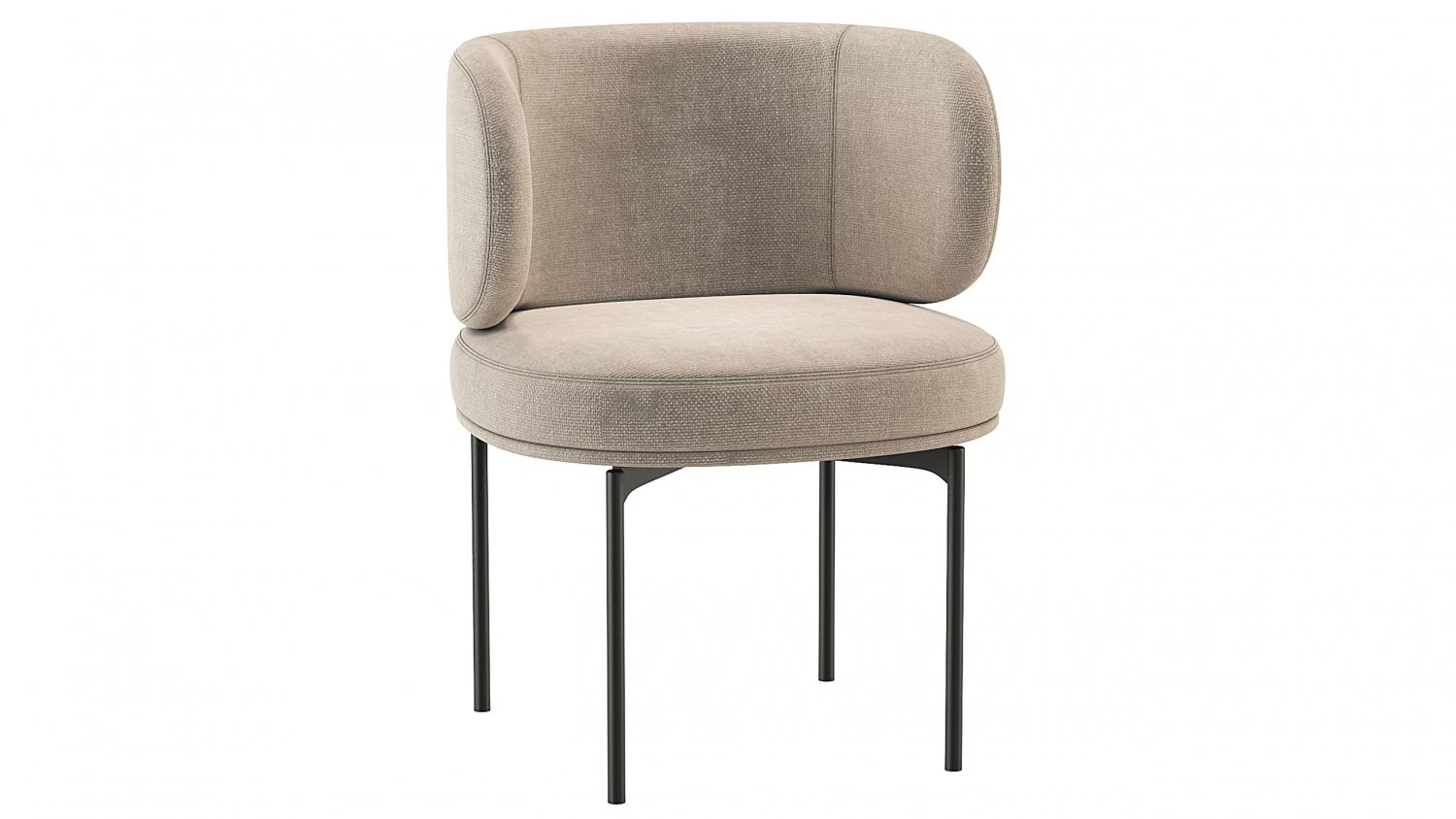 Akiko Dining Chair Gallotti and Radice 3D Model .c4d .max .obj .3ds .fbx .stl .blend 