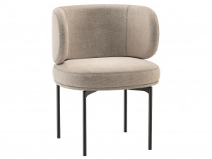 Akiko Dining Chair Gallotti and Radice 3D Model