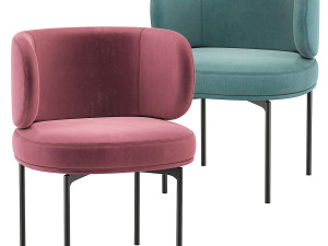 Akiko Dining Chair Gallotti and Radice Modelo 3D