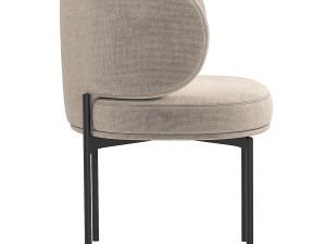 Akiko Dining Chair Gallotti and Radice Modelo 3D