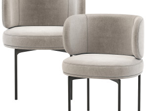 Akiko Dining Chair Gallotti and Radice Modelo 3D