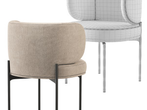Akiko Dining Chair Gallotti and Radice Modelo 3D