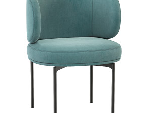 Akiko Dining Chair Gallotti and Radice Modelo 3D