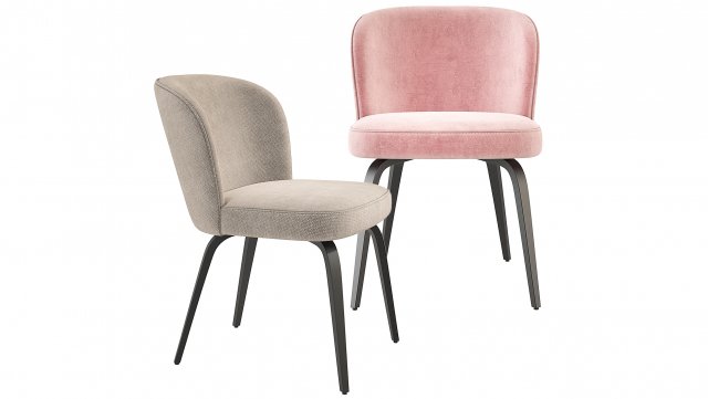 Eichholtz Halard Dining Chair 3D Model .c4d .max .obj .3ds .fbx .stl .blend 