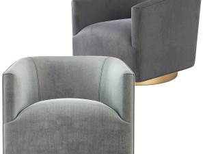 1950S Italian Shelter Chair Restoration Hardware RH 3D मॉडल
