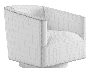 1950S Italian Shelter Chair Restoration Hardware RH 3D मॉडल