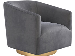 1950S Italian Shelter Chair Restoration Hardware RH 3D मॉडल