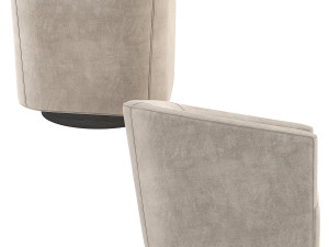 1950S Italian Shelter Chair Restoration Hardware RH 3D मॉडल