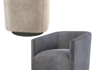 1950S Italian Shelter Chair Restoration Hardware RH 3D मॉडल
