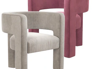 Sculpt Chair Crate and Barrel 3D Model
