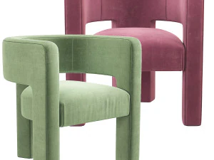 Sculpt Chair Crate and Barrel 3D Model