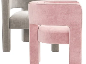 Sculpt Chair Crate and Barrel 3D Model