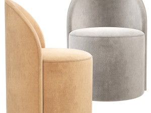 Restoration Hardware Reynaux Slope Chair RH Modelo 3D