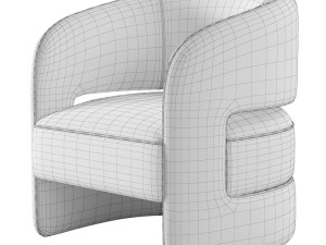 Ambra Armchair Rugiano Italia 3D 模型