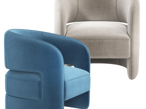 Ambra Armchair Rugiano Italia 3D 模型