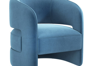 Ambra Armchair Rugiano Italia 3D 模型