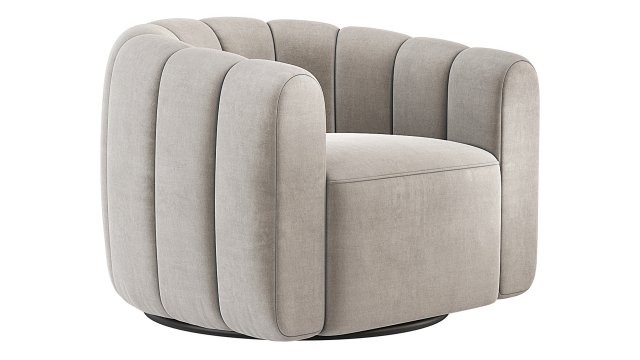 Fitz Russet Chair CB2 3D Модель .c4d .max .obj .3ds .fbx .stl .blend 