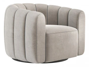 Fitz 赤褐色椅子 CB2 3D 模型