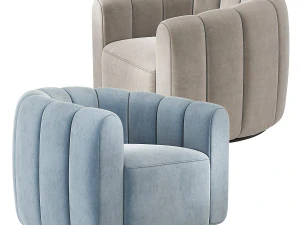 Fitz Russet Chair CB2 3D Model
