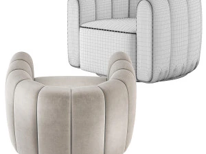 Fitz Russet Chair CB2 3D Model