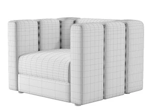 Rugiano Italia Club Armchair 3D Model