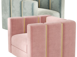 Rugiano Italia Club Armchair Modello 3D