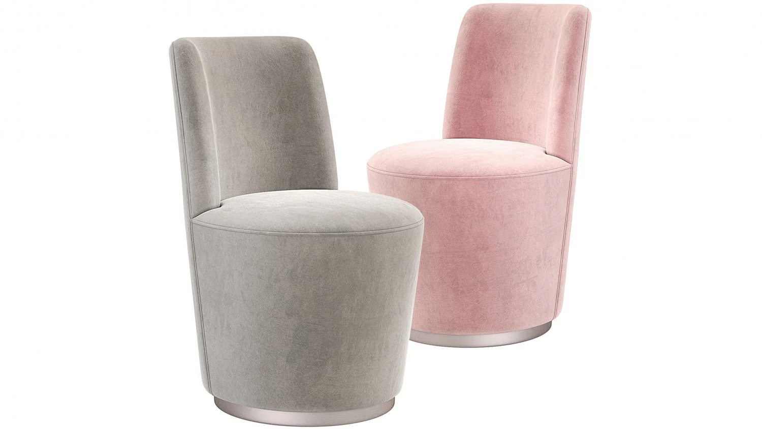 Crate and Barrel Ofelia Swivel Dining Chair 3D Model .c4d .max .obj .3ds .fbx .stl .blend 
