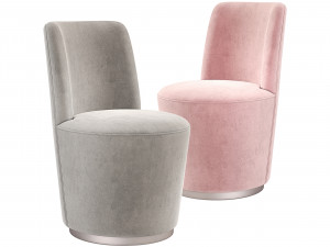 Crate and Barrel Ofelia Swivel Dining Chair 3D Model