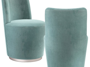 Crate and Barrel Ofelia Swivel Dining Chair 3D Model