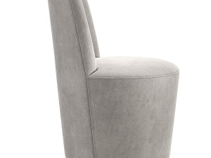 Crate and Barrel Ofelia Swivel Dining Chair 3D Model
