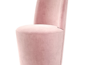 Crate and Barrel Ofelia Swivel Dining Chair 3D Model