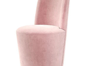 Crate and Barrel Ofelia Swivel Dining Chair 3D Model