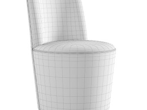 Crate and Barrel Ofelia Swivel Dining Chair 3D Model