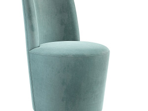 Crate and Barrel Ofelia Swivel Dining Chair 3D Model