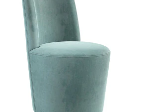 Crate and Barrel Ofelia Swivel Dining Chair 3D Model