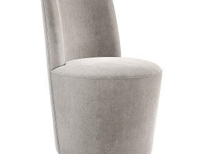 Crate and Barrel Ofelia Swivel Dining Chair 3D Model