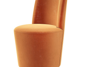 Crate and Barrel Ofelia Swivel Dining Chair 3D Model