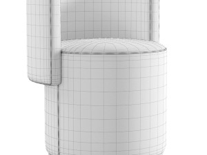 Love Seat Chair Pouf Rugiano Italy 3D-Modell
