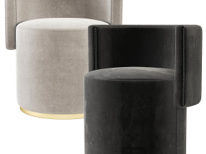 Love Seat Chair Pouf Rugiano Italy 3D-Modell