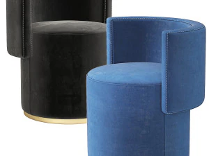 Love Seat Chair Pouf Rugiano Italy 3D Model