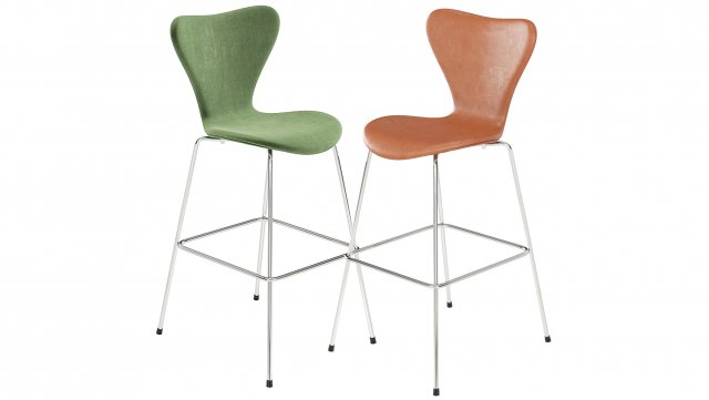 Arne Jacobsen Series 7 Barstool Fritz Hansen 3D Model .c4d .max .obj .3ds .fbx .stl .blend 