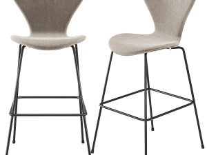 Arne Jacobsen Series 7 Barstool Fritz Hansen 3D Model