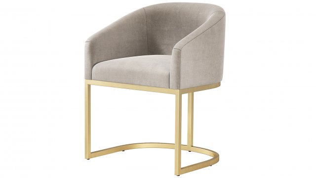Emery barrelback slope 2025 fabric armchair